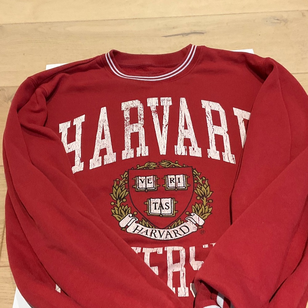 Vintage Official Harvard XS Red Sweatshirt - Great Condition